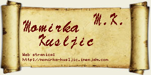 Momirka Kušljić vizit kartica